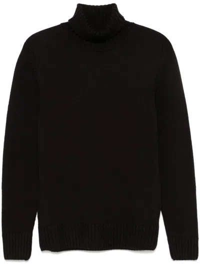 Drumohr Turtleneck Sweater In Brown