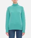 Drumohr Turtleneck Sweater In Clear Blue