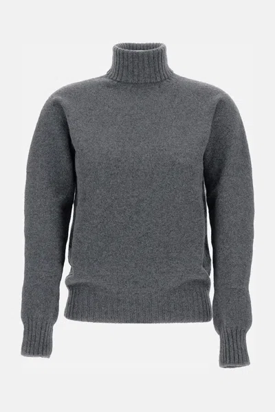 Drumohr Turtleneck Jumper In Grey