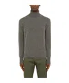 Drumohr Grey Wool Turtleneck In Gray