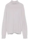 Drumohr Wool High Neck Knitwear In Neutral