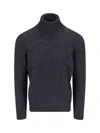 Drumohr Ribbed Turtleneck Sweater With Long Sleeves