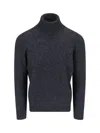 Drumohr Ribbed Turtleneck Sweater With Long Sleeves