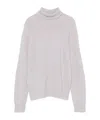 Drumohr Wool High Neck Knitwear In Neutral