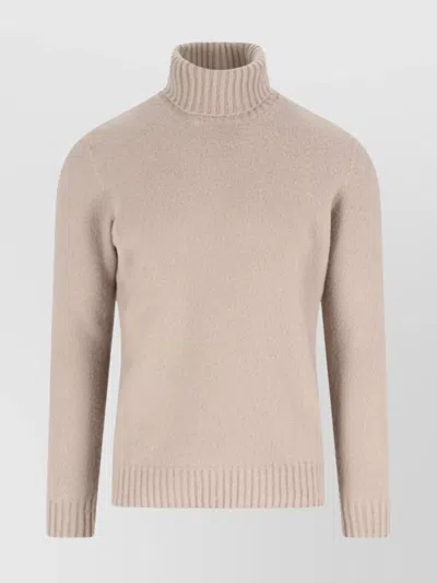DRUMOHR TURTLENECK SWEATER WITH RIBBED CUFFS AND HEM