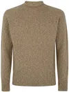 Drumohr Luxe Turtleneck Sweater For Fall 2025 In Brown