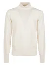 Drumohr Turtleneck Thin Wool Long Sleeves Sweather In Multi