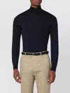 Drumohr Turtleneck Wool Sweater Long Sleeves In Black