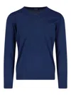 Drumohr Long Sleeve Crew Neck Sweater Clothing In Blue