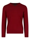 Drumohr V -neck Sweater In Red