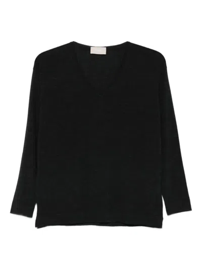 Drumohr V-neck Black Sweater