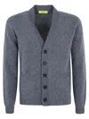 Drumohr V-neck Cardigan In Anthracite