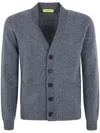 Drumohr V-neck Cardigan In Grey