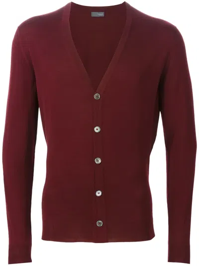 Drumohr V-neck Cardigan In Red