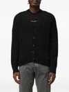 Drumohr V-neck Patch-pocket Cardigan In Black