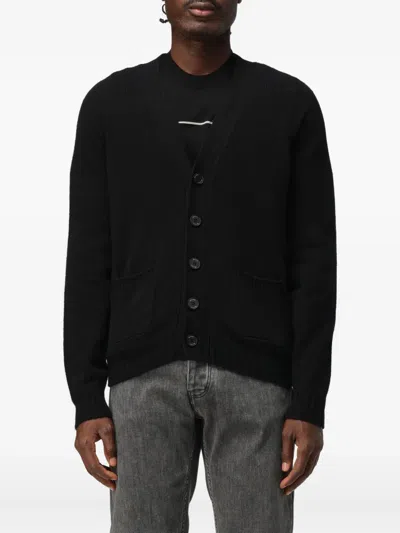 DRUMOHR V-NECK PATCH-POCKET CARDIGAN