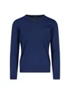 Drumohr Long Sleeve Crew Neck Sweater Clothing In Blue