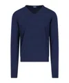 Drumohr Crew-neck Cashmere Jumper In Blue