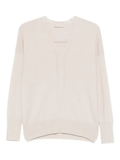 Drumohr V-neck Sweater In Neutral