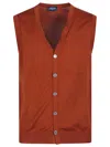 Drumohr Vest In Ruggine