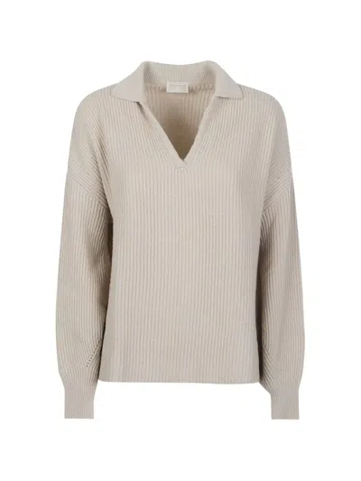 Drumohr V-neck Sweater In Gray