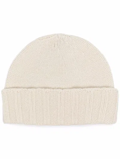 Drumohr White Knitted Beanie Hat