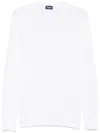 Drumohr White Knitted Neck Sweater In White