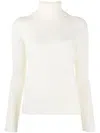 Drumohr White Turtleneck Sweater In White