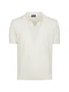 Drumohr Short Sleeves Wingtip Collar Knit T-shirt In Neutral