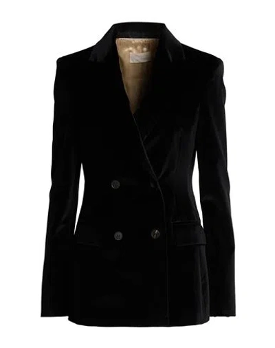 Drumohr Woman Blazer Black Size 2 Cotton