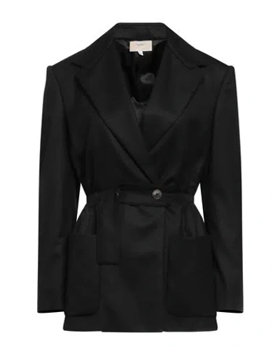 Drumohr Woman Suit Jacket Black Size 8 Virgin Wool