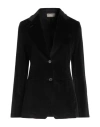 Drumohr Woman Blazer Black Size 6 Cotton