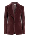 Drumohr Woman Blazer Chocolate Brown Size 4 Cotton In Multi