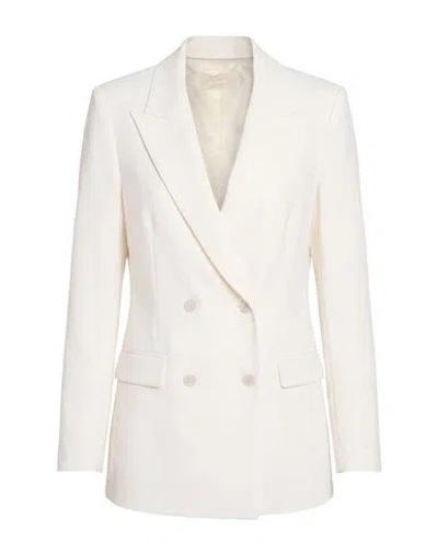 Drumohr Woman Blazer Ivory Size 2 Viscose, Elastane In White