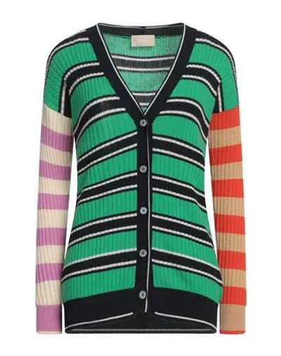 Drumohr Woman Cardigan Green Size S Cashmere In Multi