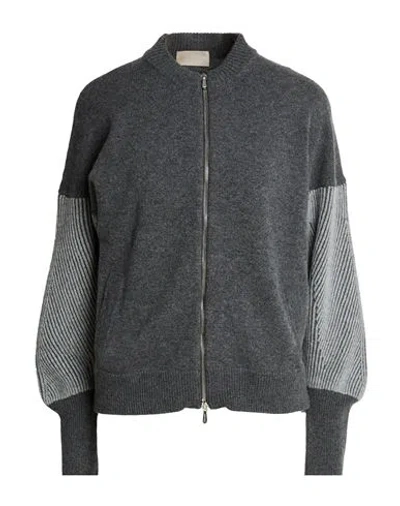 Drumohr Woman Cardigan Grey Size Xs Cashmere