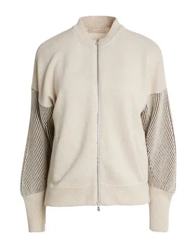 Drumohr Woman Cardigan Ivory Size Xs Cashmere In White