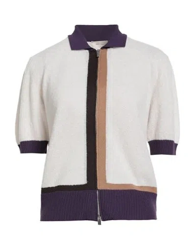 Drumohr Woman Cardigan Off White Size S Virgin Wool, Polyamide