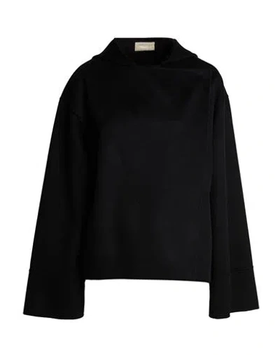 Drumohr Woman Coat Black Size 2 Virgin Wool, Cashmere, Polyamide