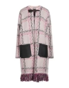Drumohr Woman Coat Light Pink Size M Wool, Polyamide, Mohair Wool In Pink