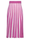 Drumohr Woman Midi Skirt Purple Size S Silk, Viscose, Virgin Wool