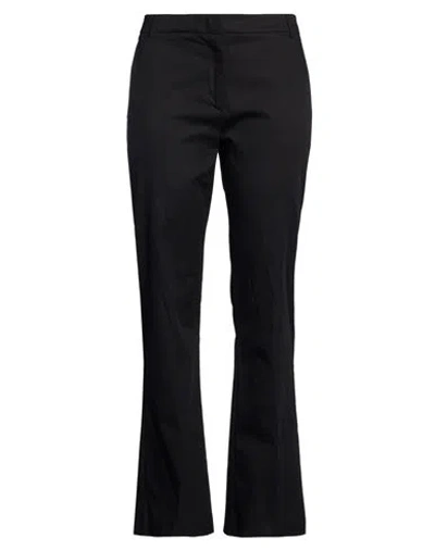 Drumohr Woman Pants Black Size 10 Cotton, Elastane