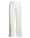 Drumohr Woman Pants Ivory Size 10 Cotton, Elastane In White