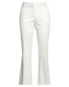 Drumohr Woman Pants Off White Size 10 Cotton, Elastane In White