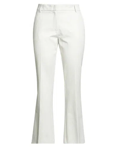 Drumohr Woman Pants Off White Size 10 Cotton, Elastane