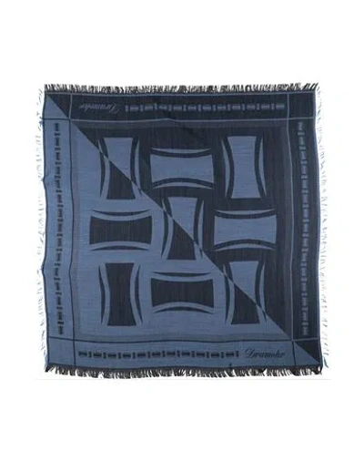 Drumohr Woman Scarf Pastel Blue Size - Wool, Silk