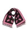 Drumohr Woman Scarf Pink Size - Wool, Cashmere In Pink