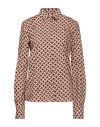 Drumohr Woman Shirt Beige Size 10 Cotton