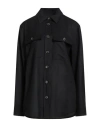 Drumohr Woman Shirt Black Size 2 Virgin Wool, Silk, Cashmere In Black
