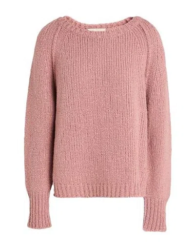 Drumohr Woman Sweater Antique Rose Size M Virgin Wool, Cashmere, Polyamide In Pink